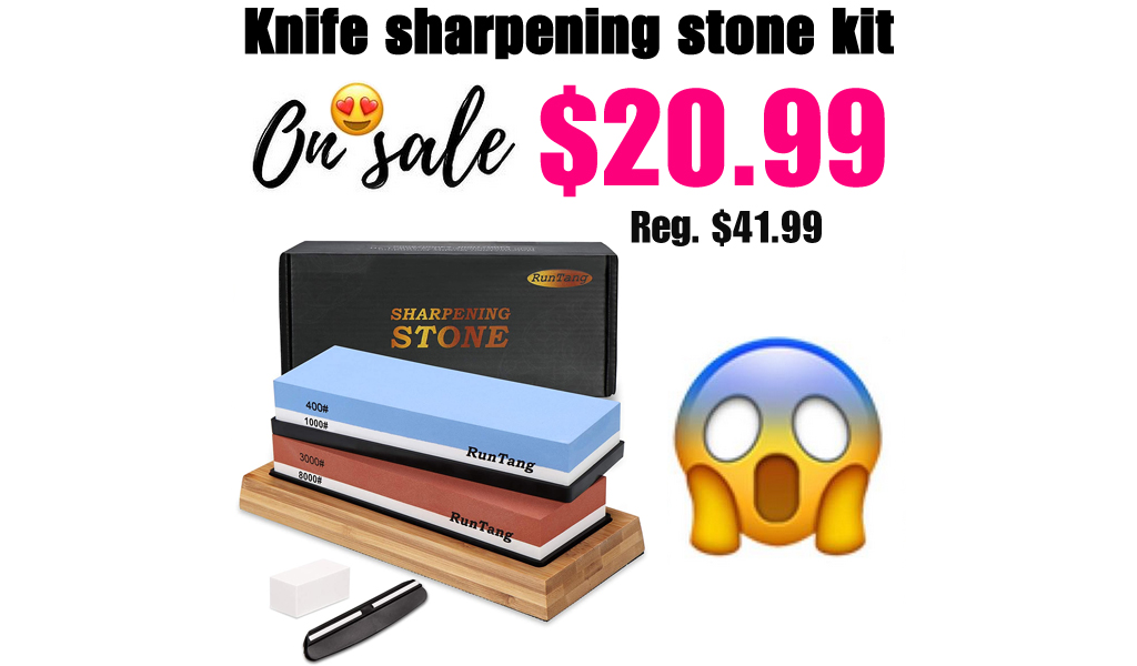 Knife sharpening stone kit Only $20.99 Shipped on Amazon (Regularly $41.99)