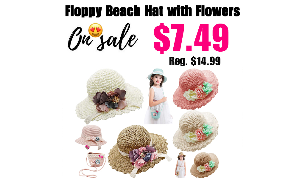 Floppy Beach Hat with Flowers Only $7.49 Shipped on Amazon (Regularly $14.99)