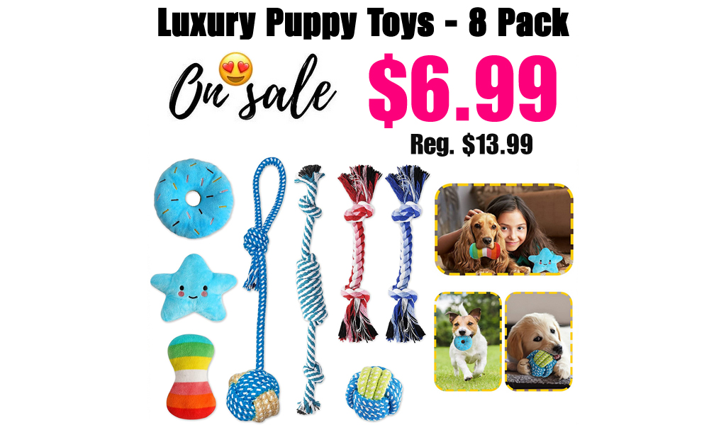 Luxury Puppy Toys - 8 Pack Only $6.99 Shipped on Amazon (Regularly $13.99)