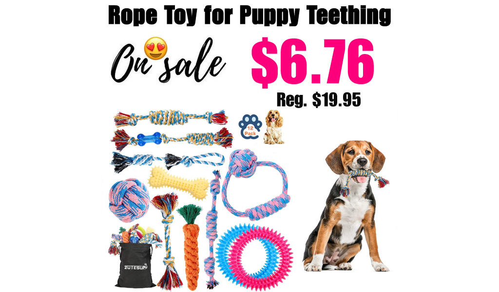 Rope Toy for Puppy Teething Only $6.76 Shipped on Amazon (Regularly $19.95)