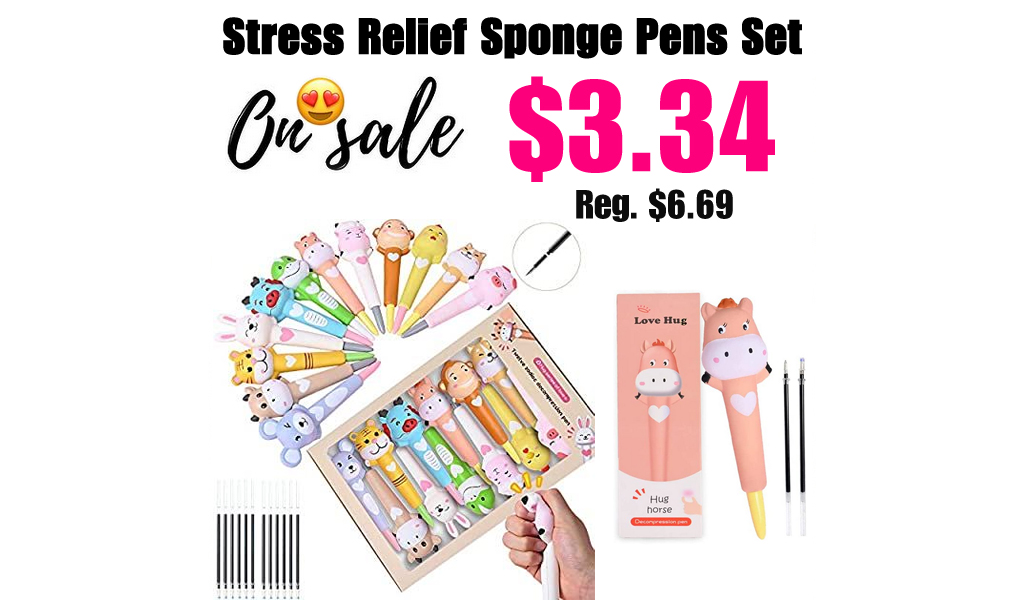 Stress Relief Sponge Pens Set Only $3.34 Shipped on Amazon (Regularly $6.69)