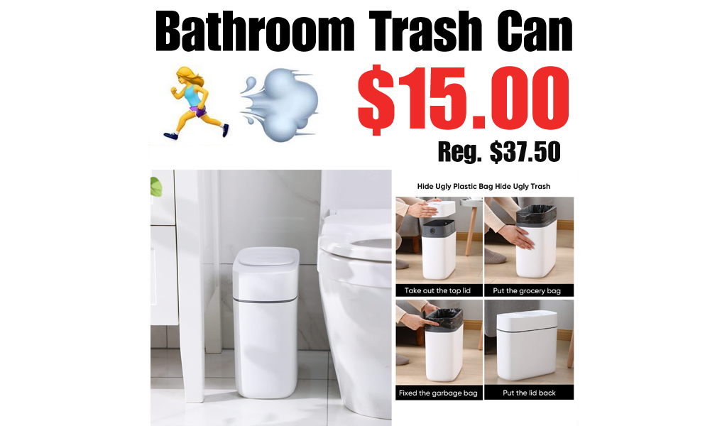 Bathroom Trash Can Only $15.00 Shipped on Amazon (Regularly $37.50)