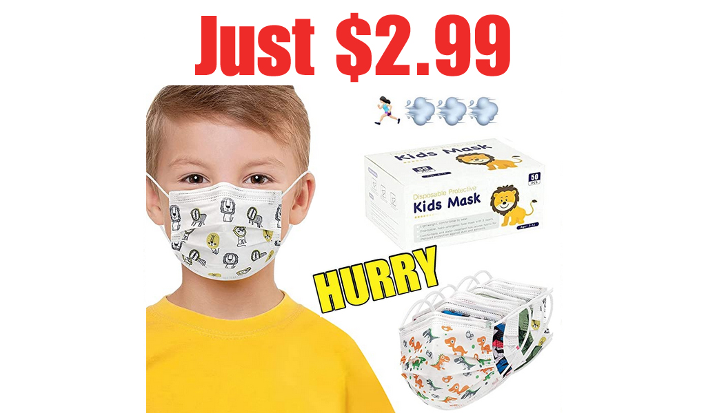 Colorful Mask for Boys - 50 PCS Only $2.99 Shipped on Amazon (Regularly $5.99)