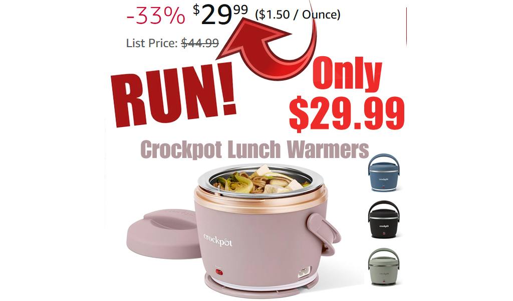 Crockpot Lunch Warmers Just $29.99 on  & Walmart.com (Reg