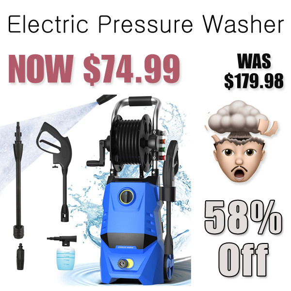Electric Pressure Washer Only $74.99 Shipped on Amazon (Regularly $179.98)