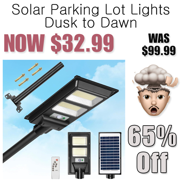 Solar Parking Lot Lights Dusk to Dawn Only $32.99 Shipped on Amazon (Regularly $99.99)