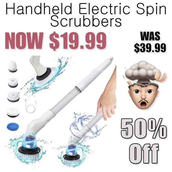 Handheld Electric Spin Scrubbers Only $19.99 Shipped on Amazon (Regularly $39.99)