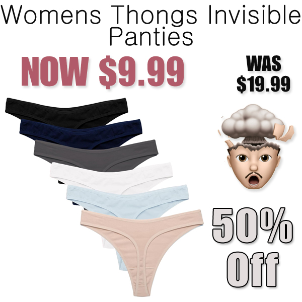 Womens Thongs Invisible Panties Only $9.99 Shipped on Amazon (Regularly $19.99)