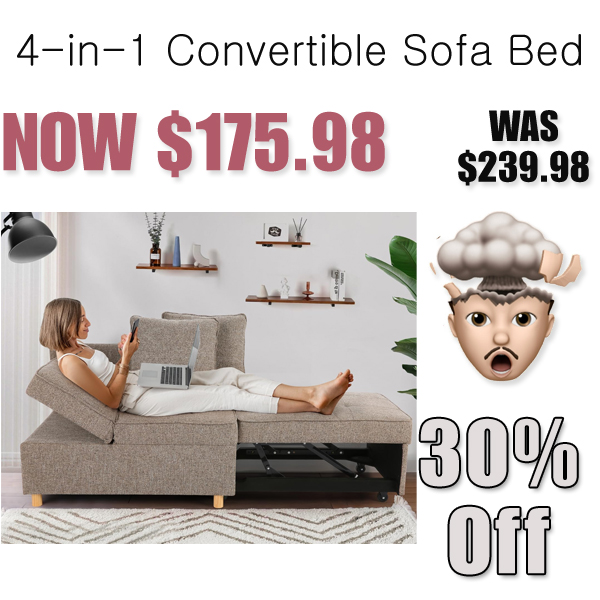4-in-1 Convertible Sofa Bed Only $175.98 Shipped on Amazon (Regularly $239.98)