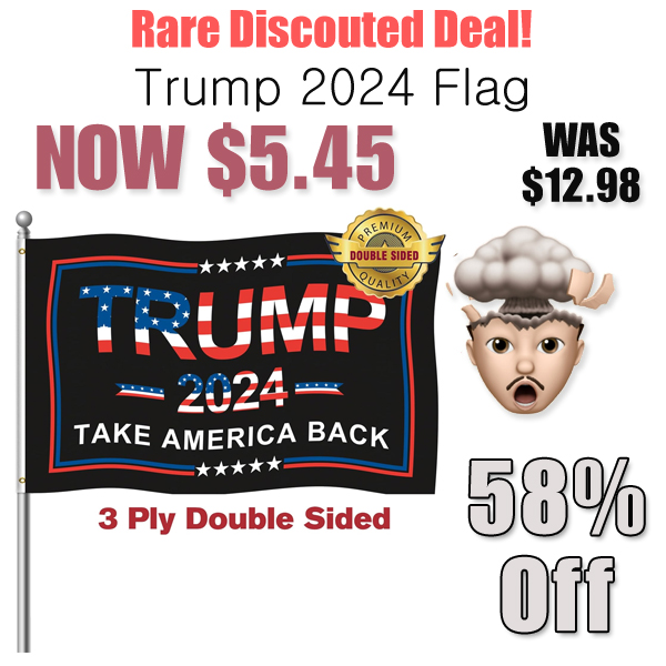 Trump 2024 Flag Only $5.45 Shipped on Amazon (Regularly $12.98)