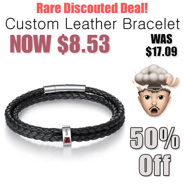Custom Leather Bracelet Only $8.53 Shipped on Amazon (Regularly $17.09)
