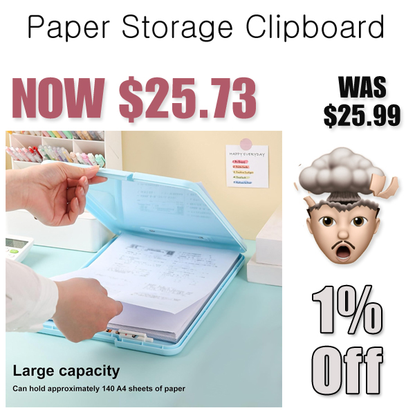 Paper Storage Clipboard Only $25.73 Shipped on Amazon (Regularly $25.99)