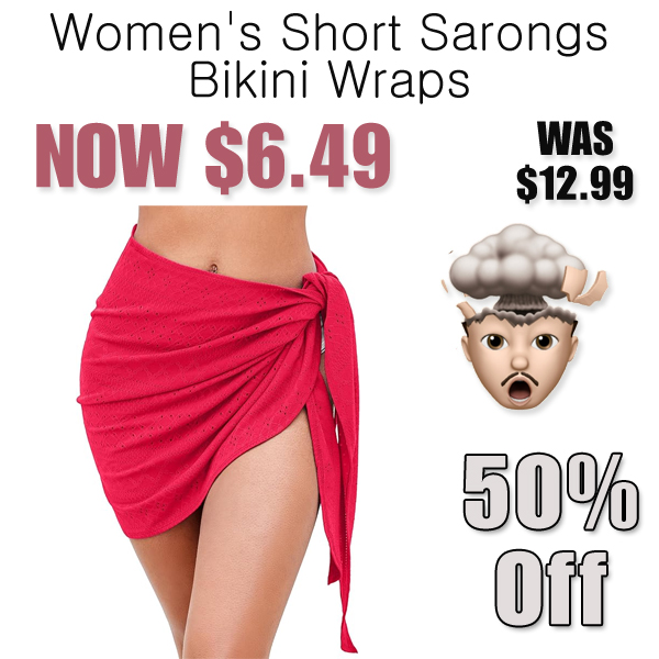 Women's Short Sarongs Bikini Wraps Only $6.49 Shipped on Amazon (Regularly $12.98)