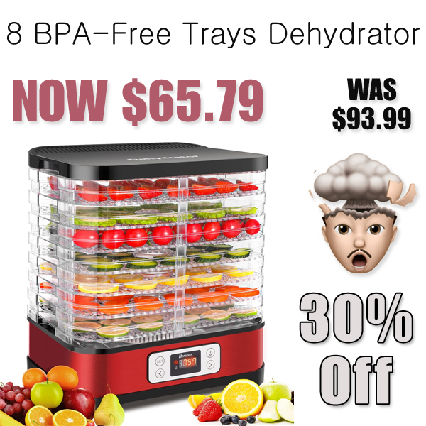 8 BPA-Free Trays Dehydrator Only $65.79 Shipped on Amazon (Regularly $93.99)