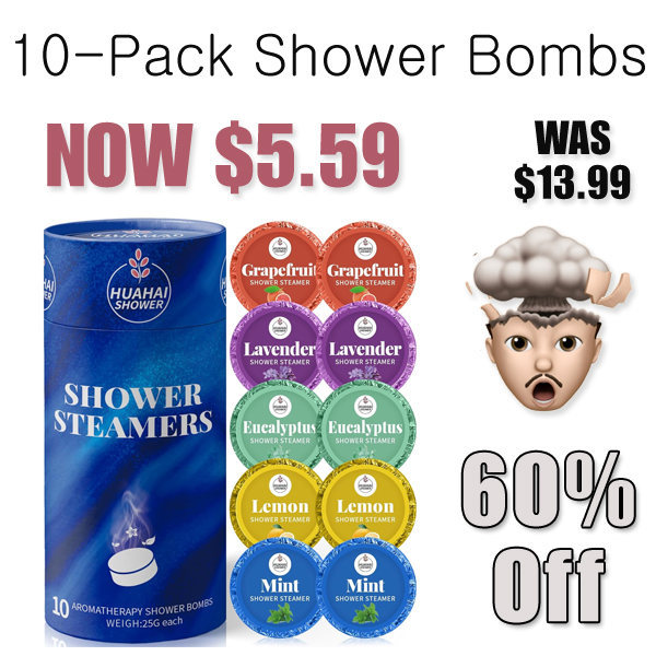 10-Pack Shower Bombs Only $5.59 Shipped on Amazon (Regularly $13.99)