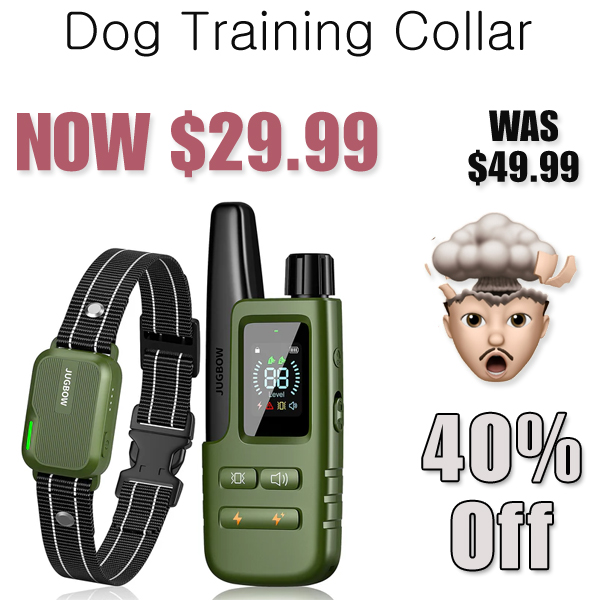 Dog Training Collar Only $29.99 (Regularly $49.99)