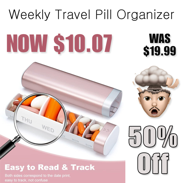Weekly Travel Pill Organizer Only $10.07 Shipped on Amazon (Regularly $19.99)
