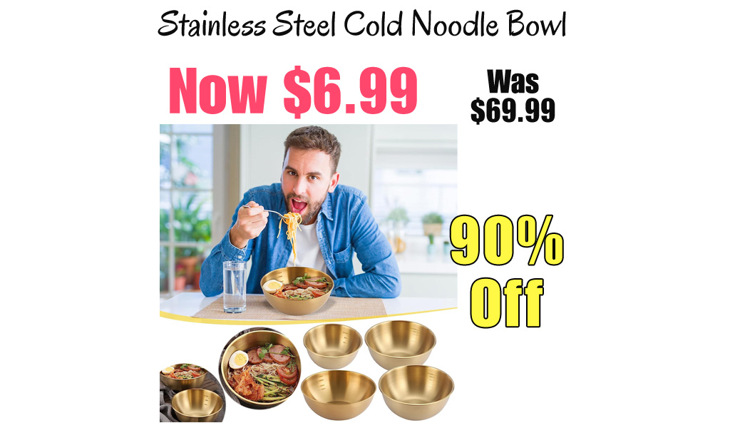 Stainless Steel Cold Noodle Bowl Only $6.99 Shipped on Amazon (Regularly $69.99)