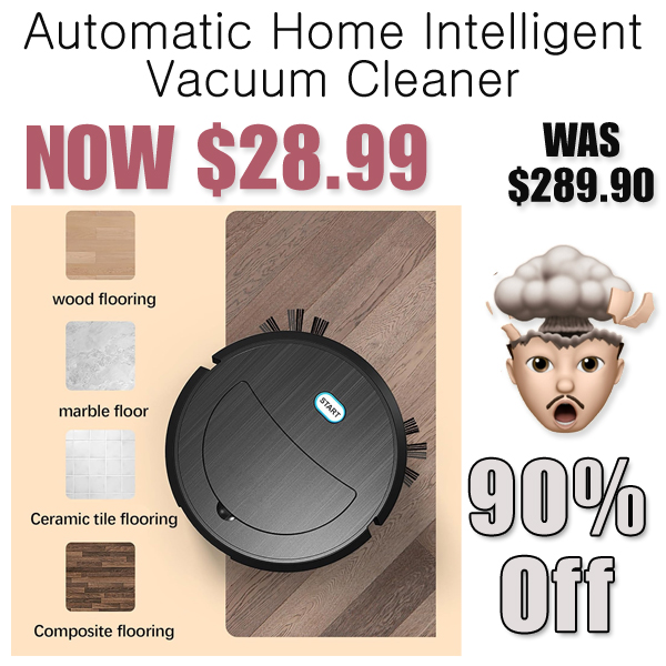 Automatic Home Intelligent Vacuum Cleaner Only $28.99 Shipped on Amazon (Regularly $289.90)