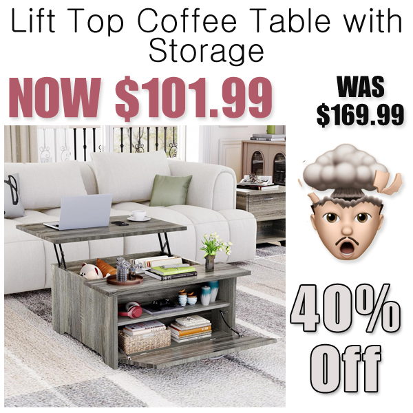 Lift Top Coffee Table with Storage Only $101.99 Shipped on Amazon (Regularly $169.99)
