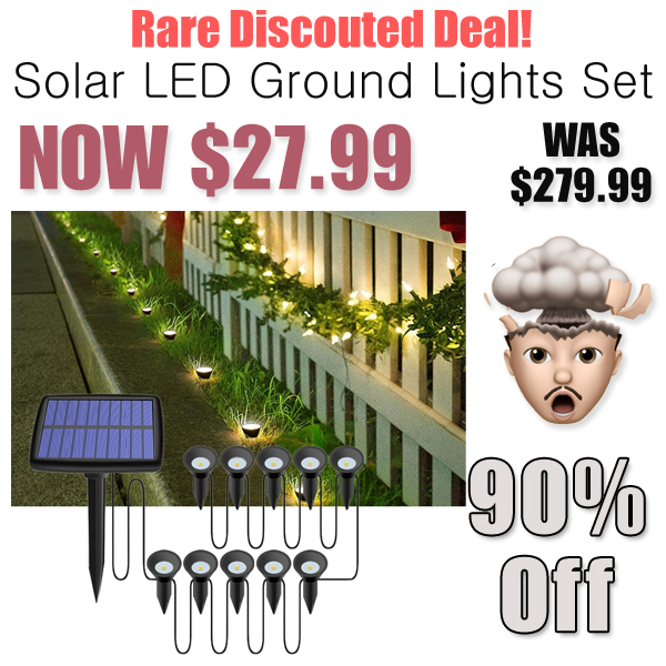 Solar LED Ground Lights Set Only $27.99 Shipped on Amazon (Regularly $279.99)
