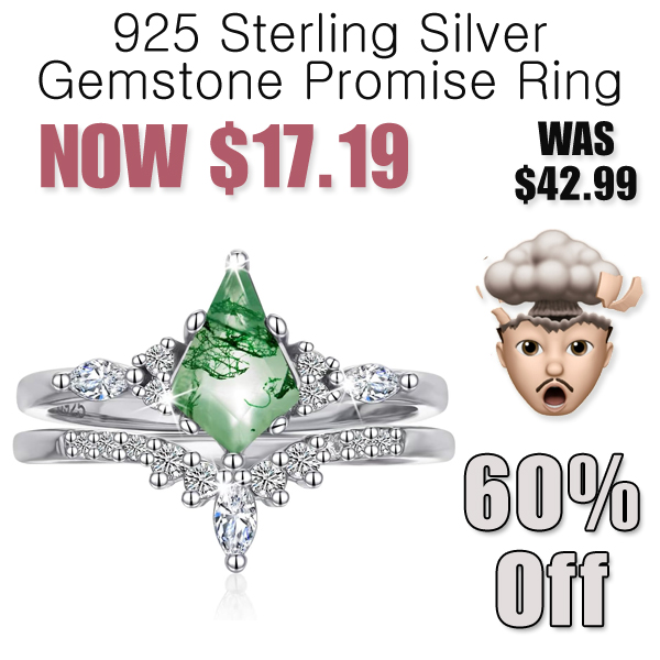 925 Sterling Silver Gemstone Promise Ring Only $17.19 Shipped on Amazon (Regularly $42.99)