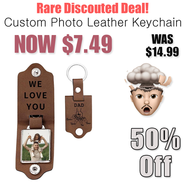 Custom Photo Leather Keychain Only $7.49 Shipped on Amazon (Regularly $14.99)