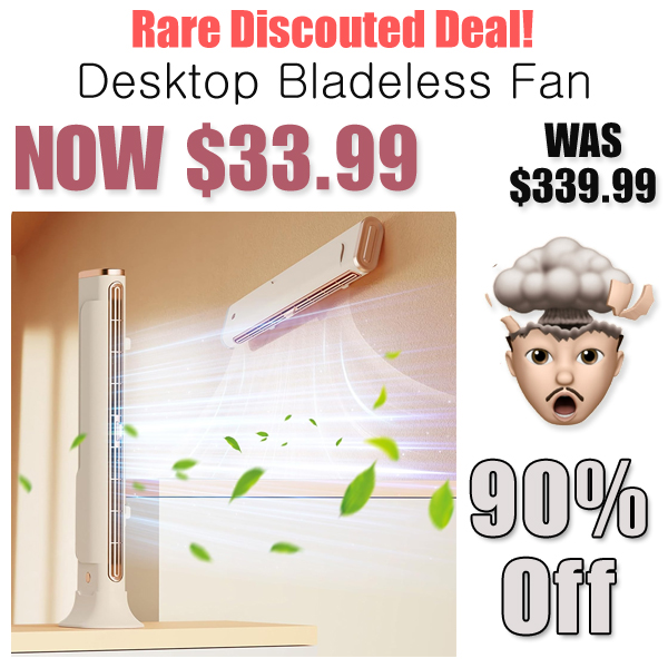 Desktop Bladeless Fan Only $33.99 Shipped on Amazon (Regularly $339.99)