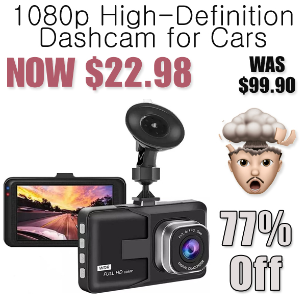 1080p High-Definition Dashcam for Cars Only $22.98 Shipped on Amazon (Regularly $99.90)