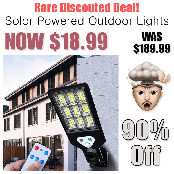 Solor Powered Outdoor Lights Only $18.99 Shipped on Amazon (Regularly $189.99)