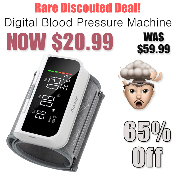 Digital Blood Pressure Machine Only $20.99 Shipped on Amazon (Regularly $59.99)