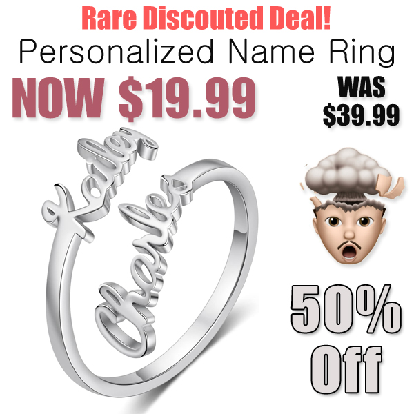 Personalized Name Ring Only $19.99 Shipped on Amazon (Regularly $39.99)