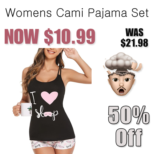 Womens Cami Pajama Set Only $10.99 Shipped on Amazon (Regularly $21.98)