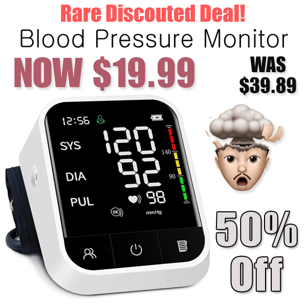 Blood Pressure Monitor Only $19.99 Shipped on Amazon (Regularly $39.89)