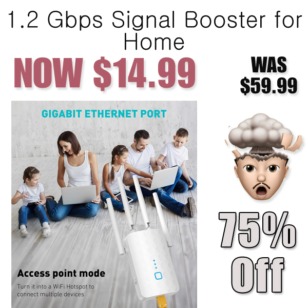 1.2Gbps Signal Booster for Home Only $14.99 Shipped on Amazon (Regularly $59.99)