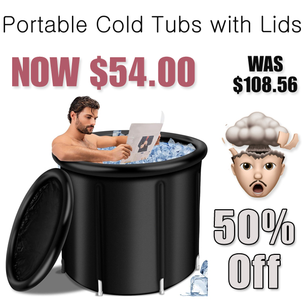 Portable Cold Tubs with Lids Only $54 Shipped on Amazon (Regularly $108.56)
