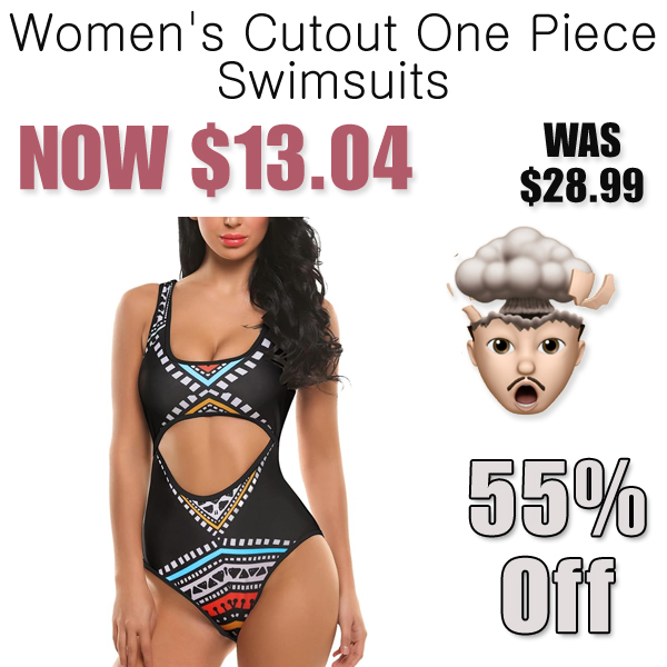 Women's Cutout One Piece Swimsuits Only $13.04 Shipped on Amazon (Regularly $28.99)