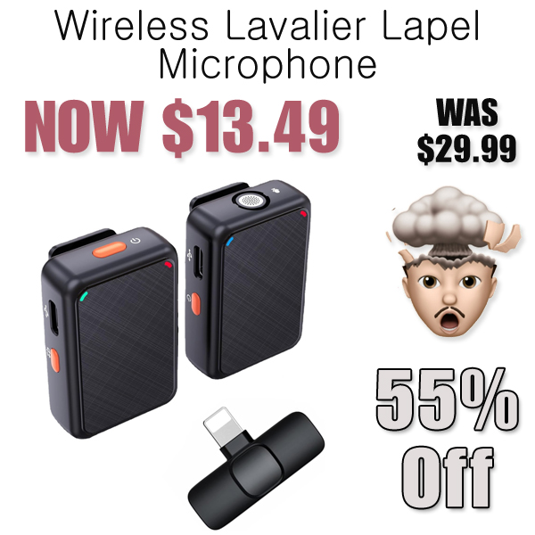 Wireless Lavalier Lapel Microphone Only $13.49 Shipped on Amazon (Regularly $29.99)