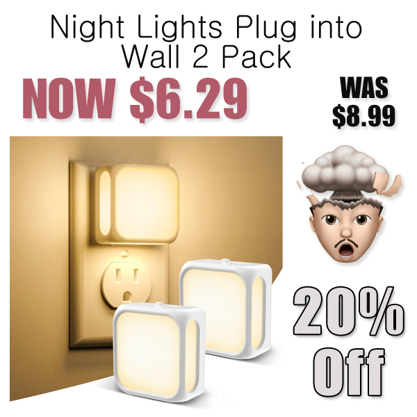 Night Lights Plug into Wall 2 Pack Only $6.29 Shipped on Amazon (Regularly $8.99)