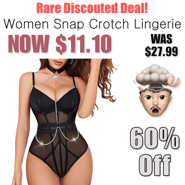 Women Snap Crotch Lingerie Only $11.10 Shipped on Amazon (Regularly $27.99)