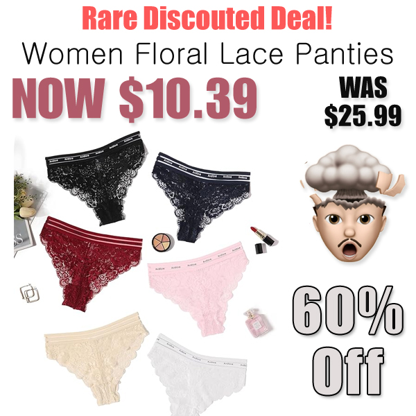 Women Floral Lace Panties Only $10.39 Shipped on Amazon (Regularly $25.99)