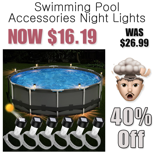 Swimming Pool Accessories Night Lights Only $16.19 Shipped on Amazon (Regularly $26.99)