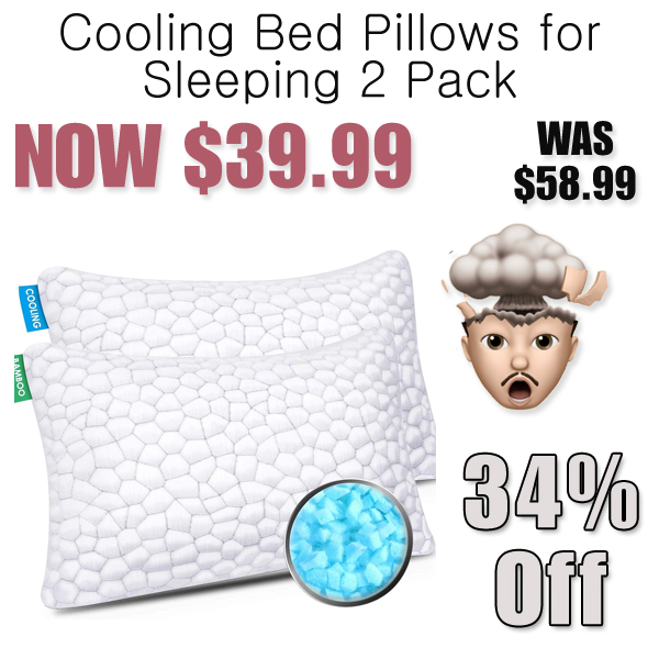 Cooling Bed Pillows for Sleeping 2 Pack Only $39.99 Shipped on Amazon (Regularly $58.99)