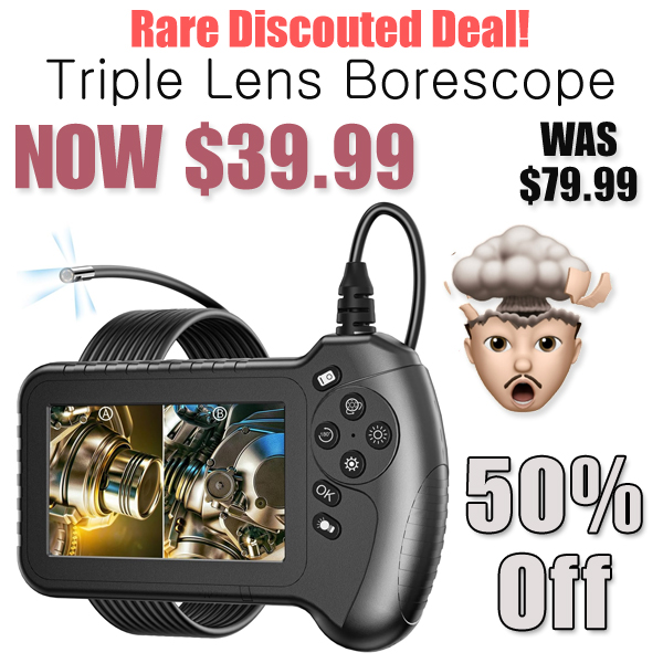 Triple Lens Borescope Only $39.99 Shipped on Amazon (Regularly $79.99)