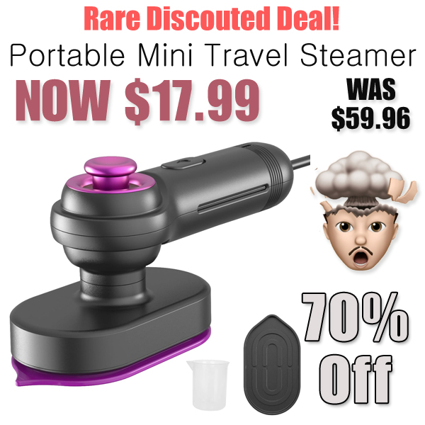 Portable Mini Travel Steamer Only $17.99 Shipped on Amazon (Regularly $59.96)
