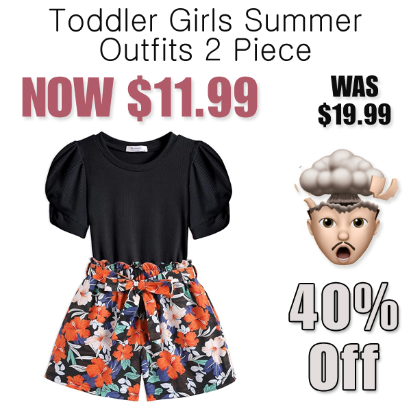 Toddler Girls Summer Outfits 2 Piece Only $11.99 Shipped on Amazon (Regularly $19.99)