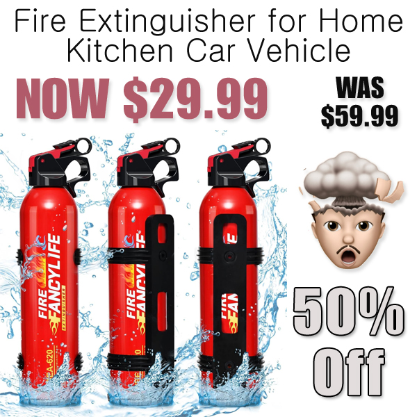 Fire Extinguisher for Home Kitchen Car Vehicle Only $29.99 Shipped on Amazon (Regularly $59.99)