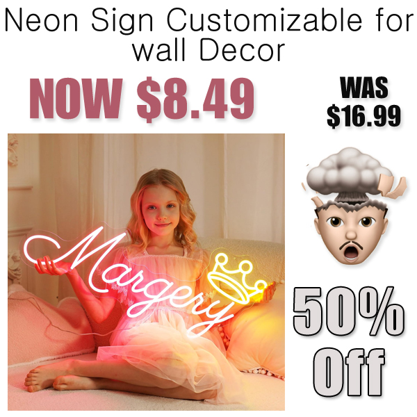 Neon Sign Customizable for wall Decor Just $8.49 on Amazon (Reg. $16.99)