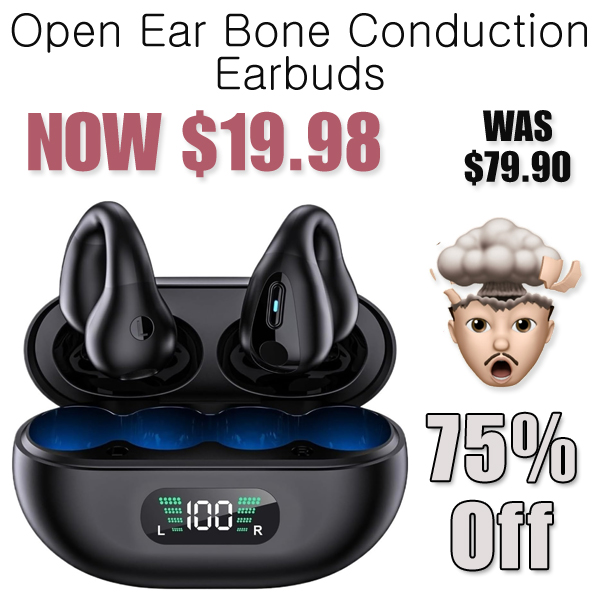 Open Ear Bone Conduction Earbuds Only $19.98 Shipped on Amazon (Regularly $79.90)
