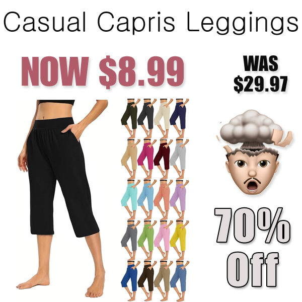 Casual Capris Leggings Only $8.99 Shipped on Amazon (Regularly $29.97)